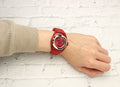  Shop Authentic Gucci Sync Quartz Red Dial Red Rubber Strap Watch For Women - YA137303 - Luxxuri