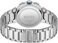 Hugo Boss One Chronograph Blue Dial Silver Steel Strap Watch For Men - 1513999