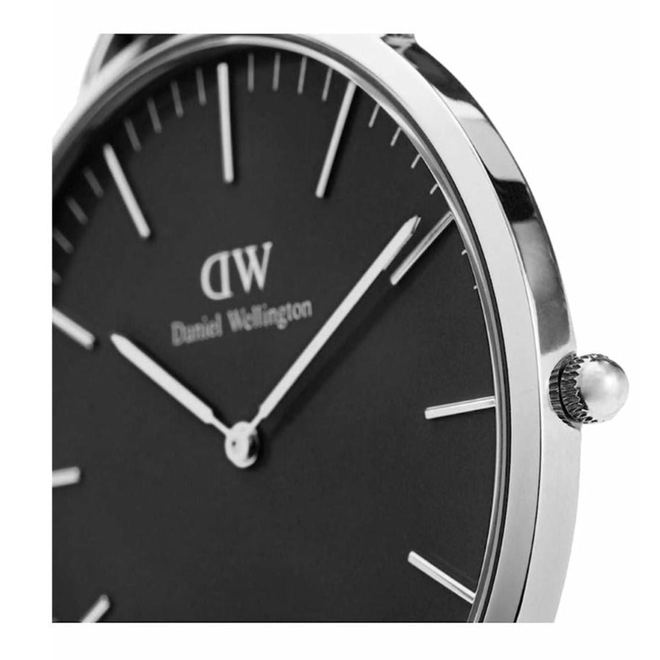  Shop Authentic Daniel Wellington Classic Reading Black Dial Black Leather Strap Watch For Women - DW00100147 - Luxxuri