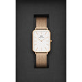  Shop Authentic Daniel Wellington Quadro Pressed Melrose White Dial Rose Gold Mesh Strap Watch For Women - DW00100465 - Luxxuri