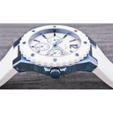  Shop Authentic Guess Overdrive Chronograph White Dial White Rubber Strap Watch for Women - W0149L6 - Luxxuri