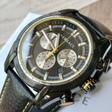  Shop Authentic Versace V Ray Chronograph Grey Dial Black Leather Strap Watch for Men - VDB020014 - Luxxuri