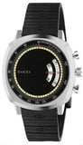  Shop Authentic Gucci Grip Chronograph Black Dial Black Rubber Strap Watch For Men - YA157301 - Luxxuri