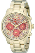  Shop Authentic Guess Mini Sunrise Quartz Analog Orange Dial Gold Steel Strap Watch For Women - W0448L7 - Luxxuri