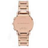  Shop Authentic Burberry The City Grey Dial Rose Gold Steel Strap Unisex Watch - BU9754 - Luxxuri