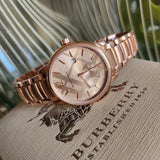  Shop Authentic Burberry The Classic Rose Gold Dial Rose Gold Steel Strap Watch for Men - BU10013 - Luxxuri
