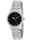  Shop Authentic Gucci G Timeless Black Mother of Pearl Diamonds 38mm Watch For Women - YA126509 - Luxxuri