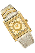  Shop Authentic Versace DV-25 Gold Dial Off White Leather Strap Watch for Women - VQF030015 - Luxxuri