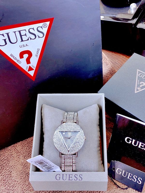  Shop Authentic Guess Trend Diamonds Gold Dial Gold Steel Strap Watch for Women - GW0512L2 - Luxxuri