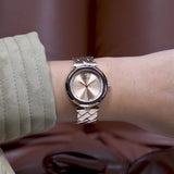  Shop Authentic Guess Rumour Quartz Rose Gold Dial Rose Gold Steel Strap Watch For Women - GW0613L3 - Luxxuri