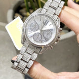  Shop Authentic Michael Kors Mini Bradshaw Crystals Silver Dial Silver Steel Strap Watch For Women - MK6454 - Luxxuri