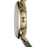  Shop Authentic Emporio Armani Gianni Beige Dial Grey Leather Strap Watch For Men - AR0386 - Luxxuri