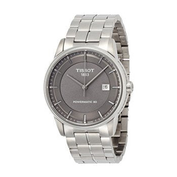  Shop Authentic Tissot Luxury Powermatic 80 Grey Dial Silver Steel Strap Watch for Men - T086.407.11.061.00 - Luxxuri