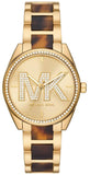  Shop Authentic Michael Kors Janelle Quartz Gold Dial Two Tone Steel Strap Watch For Women - MK4730 - Luxxuri