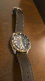  Shop Authentic Seiko 5 Sports SKX GMT Automatic Mocha Black Dial Brown Leather Strap Watch For Men - SSK036K1 - Luxxuri