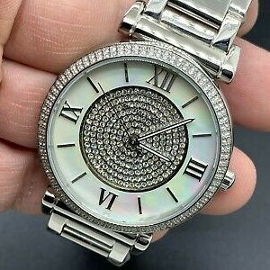  Shop Authentic Michael Kors Caitlin Crystal Dial Silver Steel Strap Watch for Women - MK3331 - Luxxuri