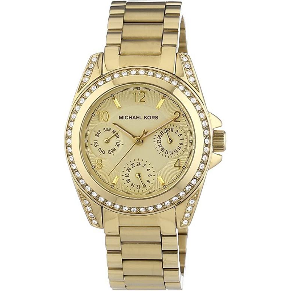 Michael Kors Blair Gold Dial Gold Steel Strap Watch for Women - MK5639