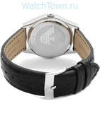  Shop Authentic Emporio Armani Velente Black Dial Black Leather Strap Watch For Women - AR0644 - Luxxuri
