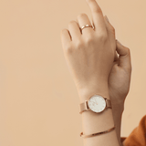  Shop Authentic Daniel Wellington Classic Petite White Dial Rose Gold Mesh Bracelet Watch For Women - DW00100219 - Luxxuri
