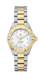  Shop Authentic Tag Heuer Aquaracer Diamonds Mother of Pearl Dial Two Tone Steel Strap Watch for Men - WBD1422.BB0321 - Luxxuri