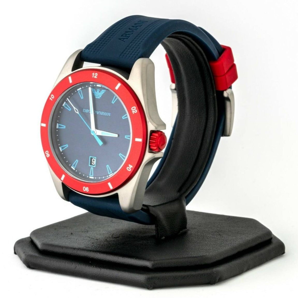  Shop Authentic Emporio Armani Sigma Quartz Blue Dial Blue Silicone Strap Watch For Men - AR11217 - Luxxuri