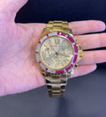  Shop Authentic Michael Kors Everest Chronograph Gold Dial Gold Steel Strap Watch for Women - MK5871 - Luxxuri