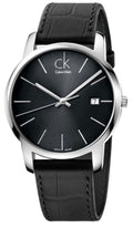  Shop Authentic Calvin Klein City Quartz Black Dial Black Leather Strap Watch for Men - K2G2G1C3 - Luxxuri