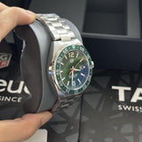  Shop Authentic Tag Heuer Formula 1 Quartz Green Dial Silver Steel Strap Watch for Men - WAZ1017.BA0842 - Luxxuri