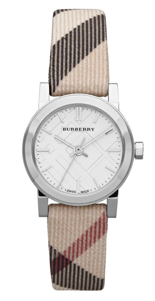  Shop Authentic Burberry The City Nova Silver Dial Brown Leather Strap Watch for Women - BU9212 - Luxxuri