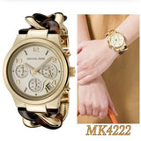  Shop Authentic Michael Kors Runway Gold Dial Two Tone Steel Strap Watch for Women - MK4222 - Luxxuri
