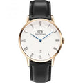  Shop Authentic Daniel Wellington Classic Sheffield White Dial Black Leather Strap Watch For Men - DW00100084 - Luxxuri