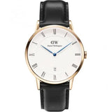  Shop Authentic Daniel Wellington Classic Sheffield White Dial Black Leather Strap Watch For Men - DW00100084 - Luxxuri