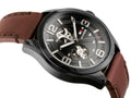  Shop Authentic Tommy Hilfiger Bruce Automatic Black Dial Brown Leather Strap Watch for Men - 1791280 - Luxxuri
