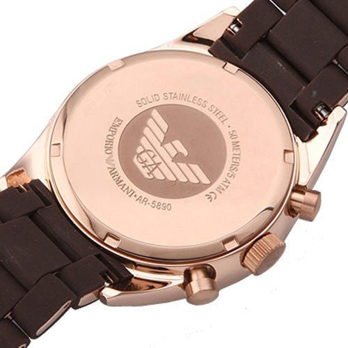  Shop Authentic Emporio Armani Sport Chronograph Brown Dial Brown Stainless Steel Watch For Men - AR5890 - Luxxuri