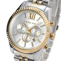  Shop Authentic Michael Kors Lexington Silver Dial Two Tone Steel Strap Watch for Men - MK8344 - Luxxuri