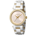  Shop Authentic Michael Kors Delray Rose Gold Dial White Steel Strap Watch for Women - MK4315 - Luxxuri