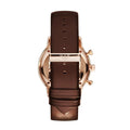  Shop Authentic Emporio Armani Classic Chronograph Brown Dial Brown Leather Strap Watch For Men - AR0387 - Luxxuri