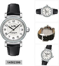 Coach Madison White Dial Black Leather Strap Watch for Women - 14502399