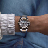  Shop Authentic Guess Sunray Multifunction Crystals Silver Dial Two Tone Steel Strap Watch For Women - GW0616L3 - Luxxuri
