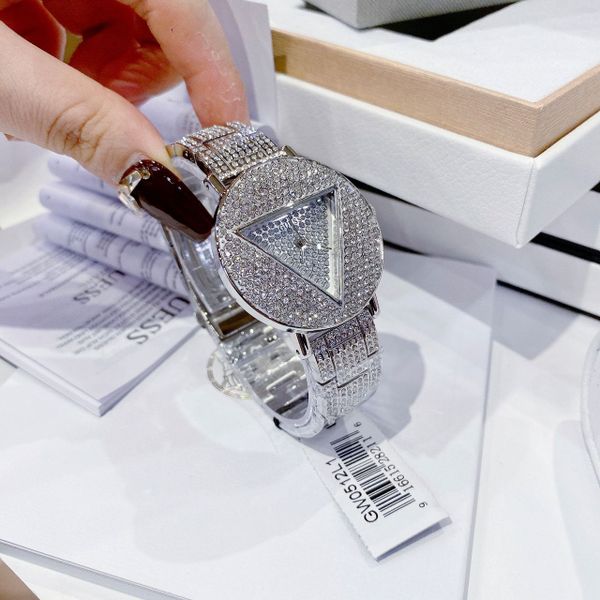  Shop Authentic Guess Trend Diamonds Silver Dial Silver Steel Strap Watch for Women - GW0512L1 - Luxxuri