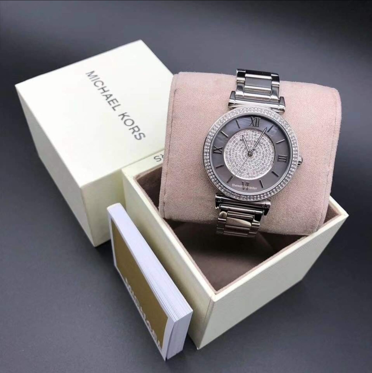  Shop Authentic Michael Kors Caitlin Crystal Dial Silver Steel Strap Watch for Women - MK3331 - Luxxuri