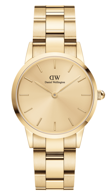  Shop Authentic Daniel Wellington Iconic Link Unitone Gold Dial Gold Steel Strap Watch For Women - DW00100403 - Luxxuri