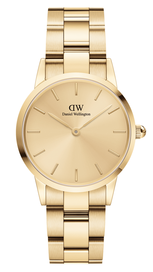  Shop Authentic Daniel Wellington Iconic Link Unitone Gold Dial Gold Steel Strap Watch For Women - DW00100403 - Luxxuri