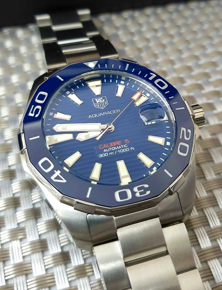  Shop Authentic Tag Heuer Aquaracer Blue Dial Watch for Men - WAY211C.BA0928 - Luxxuri