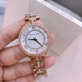  Shop Authentic Michael Kors Lauryn Mother of Pearl Dial Rose Gold Steel Strap Watch for Women - MK3716 - Luxxuri