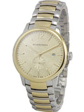  Shop Authentic Burberry The Classic Gold Dial Two Tone Steel Strap Watch for Men - BU10011 - Luxxuri