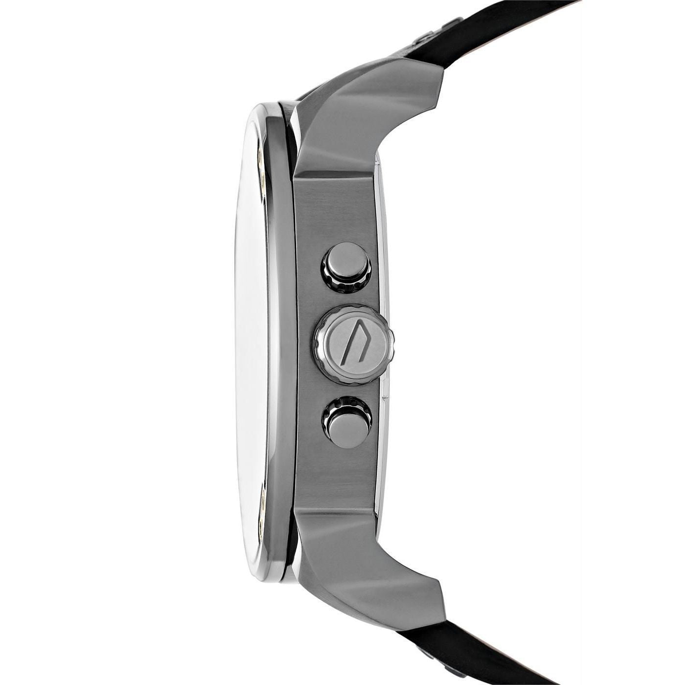  Shop Authentic Diesel Big Daddy Chronograph Black Dial Black Leather Strap Watch For Men - DZ7311 - Luxxuri