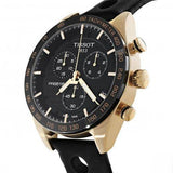  Shop Authentic Tissot PRS 516 Chronograph Black Dial Black Leather Strap Watch For Men - T100.417.36.051.00 - Luxxuri