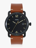 Shop Authentic Fossil Commuter Three Hand Date Black Dial Brown Leather Strap Watch for Men - FS5276 - Luxxuri