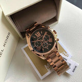  Shop Authentic Michael Kors Bradshaw Black Dial Rose Gold Steel Strap Watch for Women - MK5854 - Luxxuri